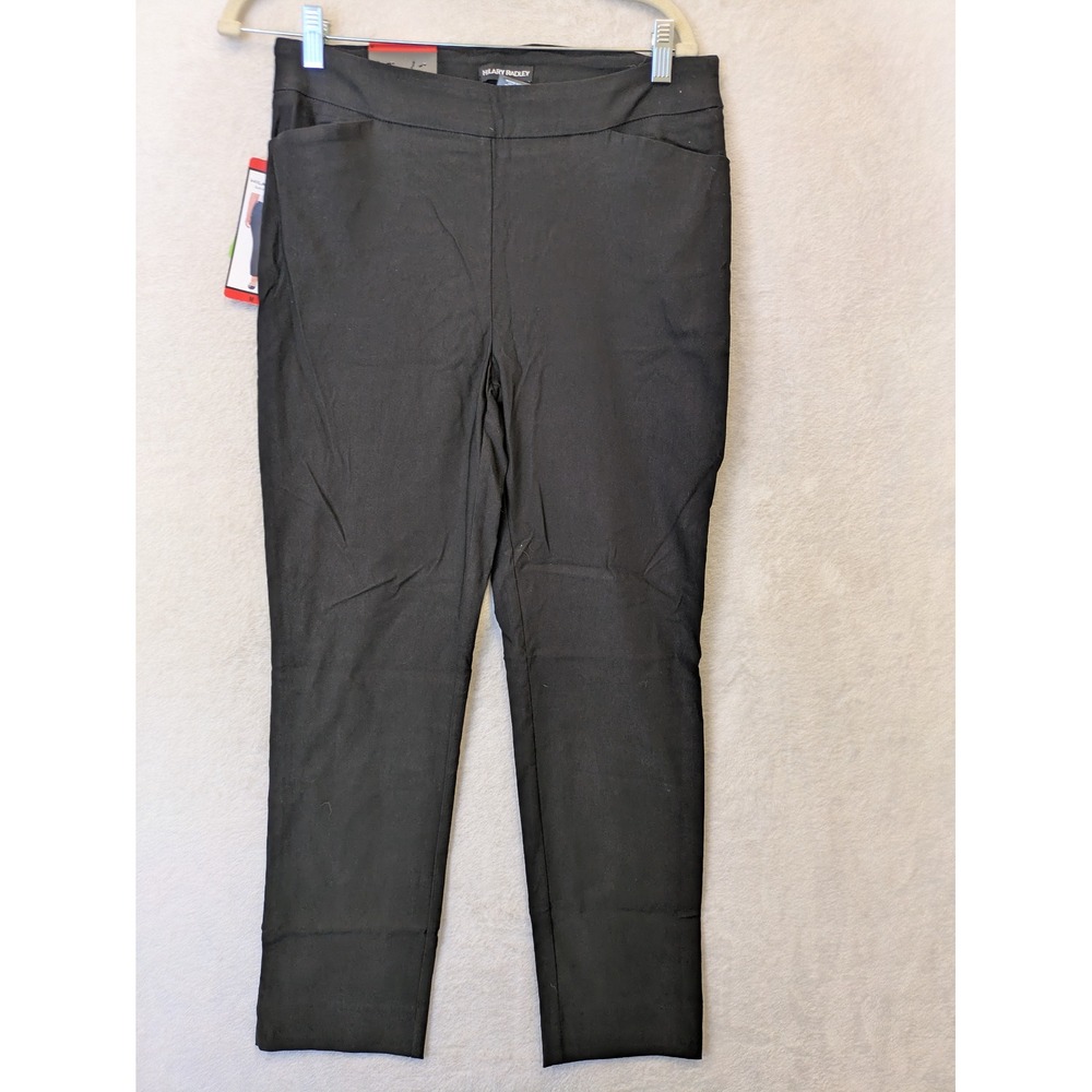 NEW Hilary Radley Pants Women's M Black Tummy Control Slim Leg Sustainable Fiber